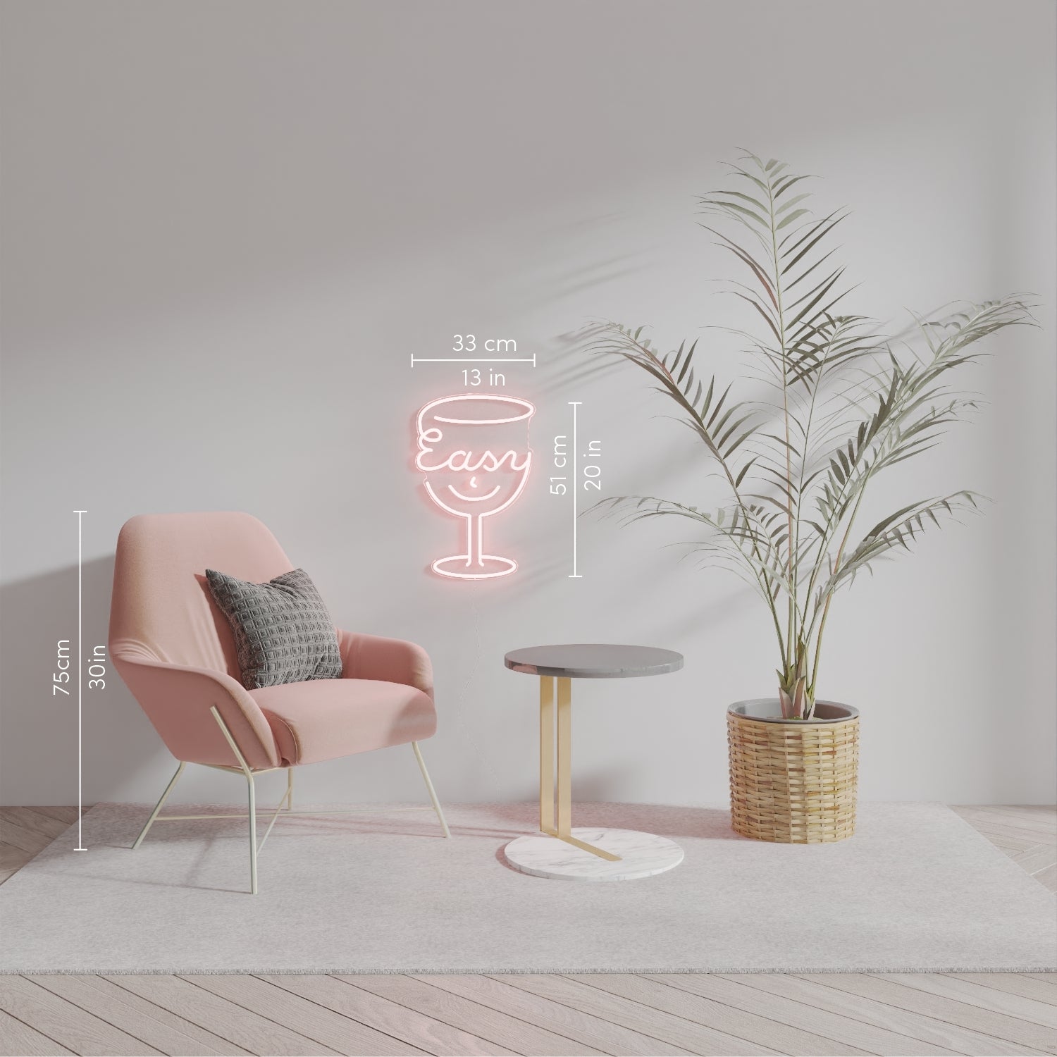 Easy by Ceizer, signe en néon LED